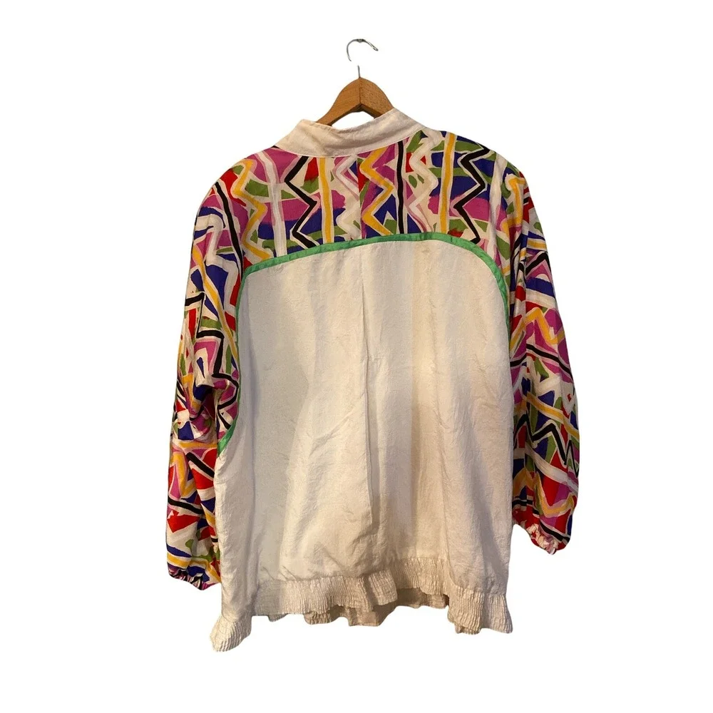 Vintage 80s David Alan California track jacket Women's Jacket Multicolor Size 3X